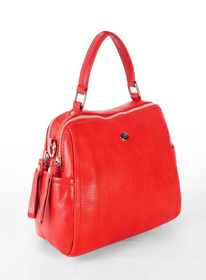 PERF Genuine Leather Handbag for Women | Shopper Tote Bag with Sling Strap | Stylish Office Shoulder Bag & Everyday Casual Purse - Image 3